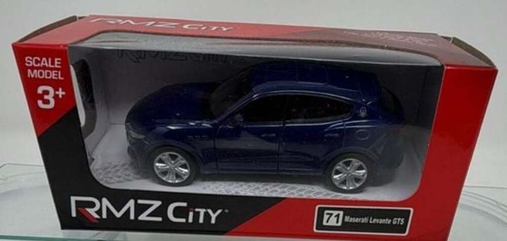 RMZ City Maserati Levante GTS Diecast Toy Car Blue